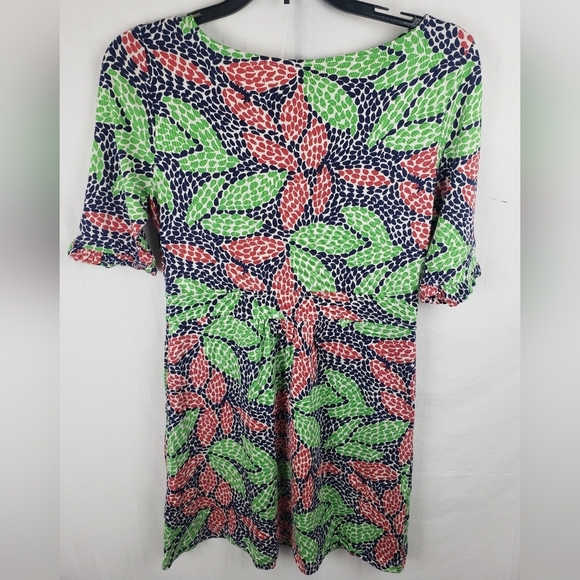 Lilly Pulitzer Blanca Red Multicolored Casting Call Silk Jersey Dress Sz S - Picture 10 of 12